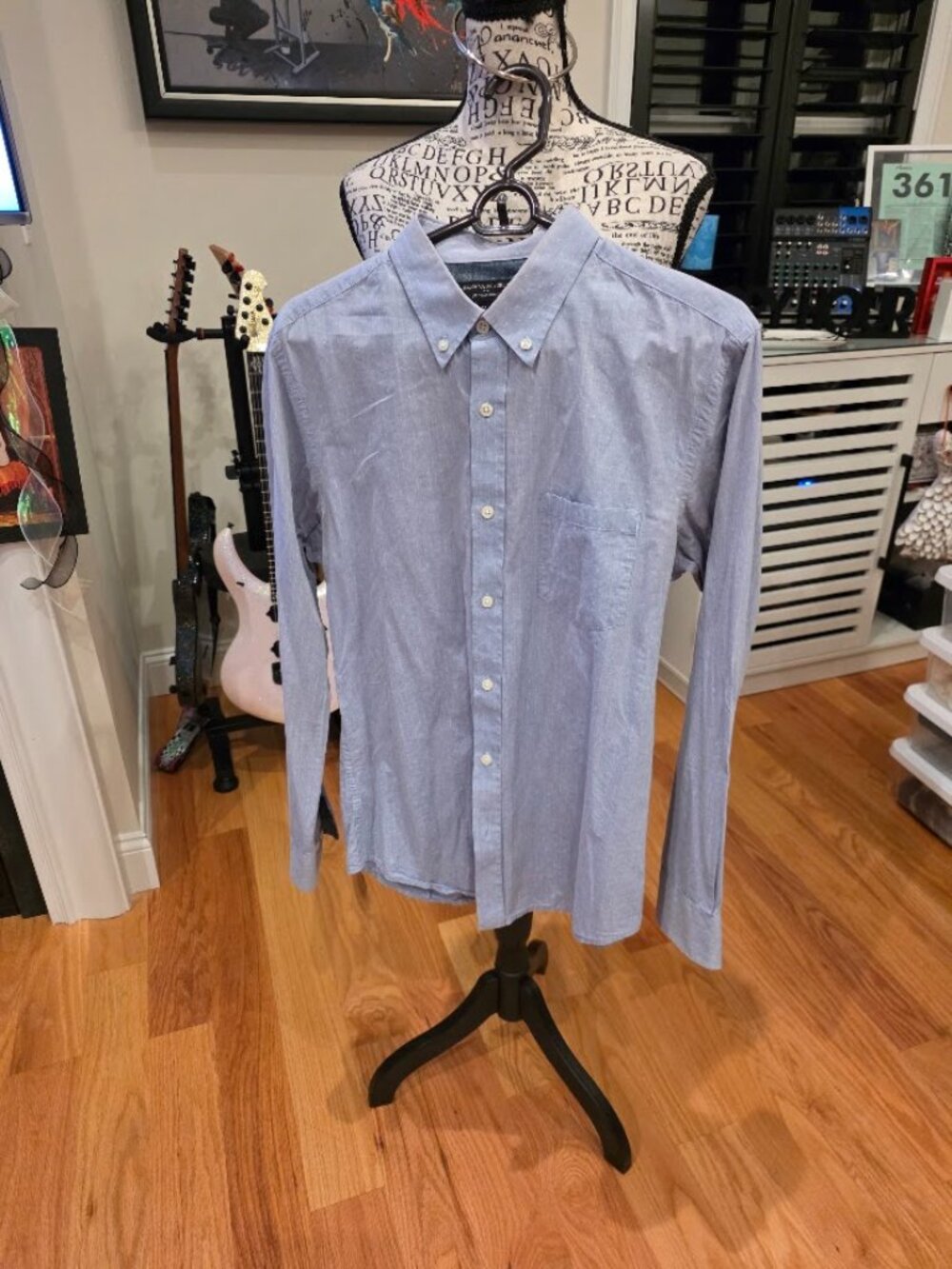Banana Republic Soft Was Slim Fit Button-Down Dress Shirt